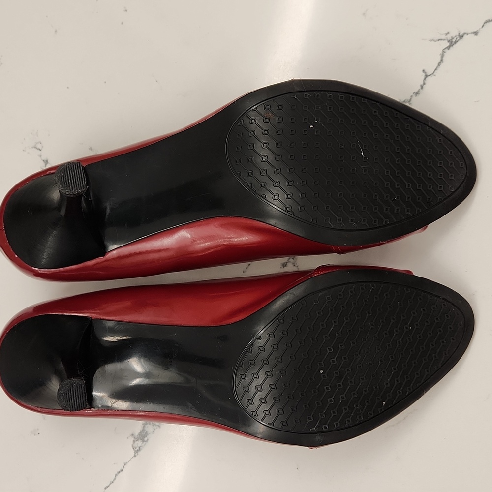 Apt. 9 Chic Red Open-Toe Heels ❤️ Just In Time For Vallentine's Day ❤️ - Picture 6 of 8